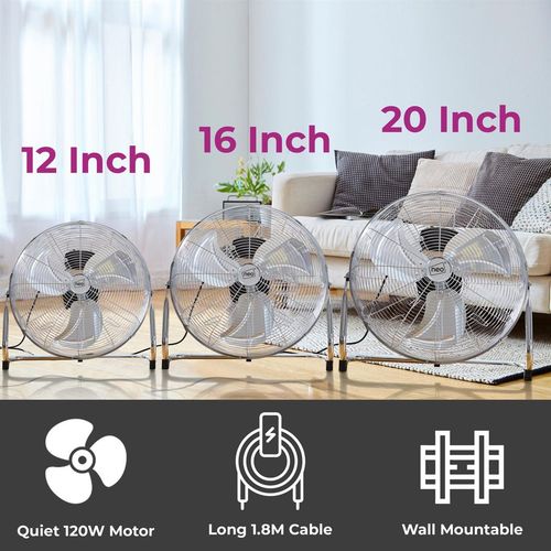 Neo Chrome 20-Inch High Velocity Freestanding Fan