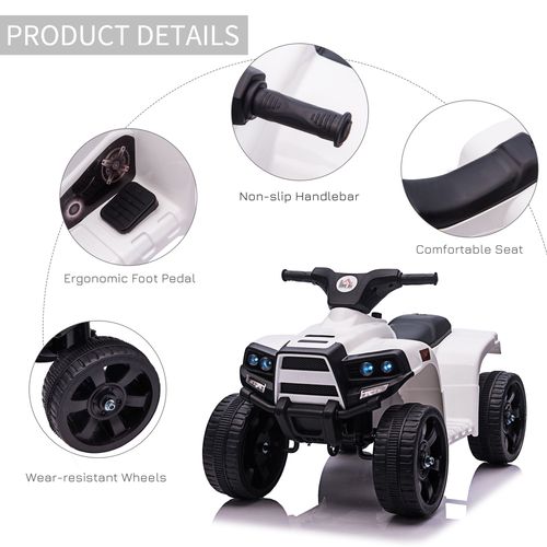 Electric Kids ATV Fun Ride-On Car for Toddlers 18-36 Months - Black