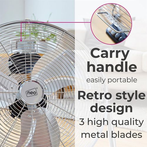 Neo Chrome 16-Inch High Velocity Freestanding Fan
