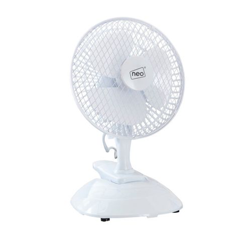 Neo Mini Clip & Stand Desk Fan: 6-Inch 360° Adjustable, 2-Speed