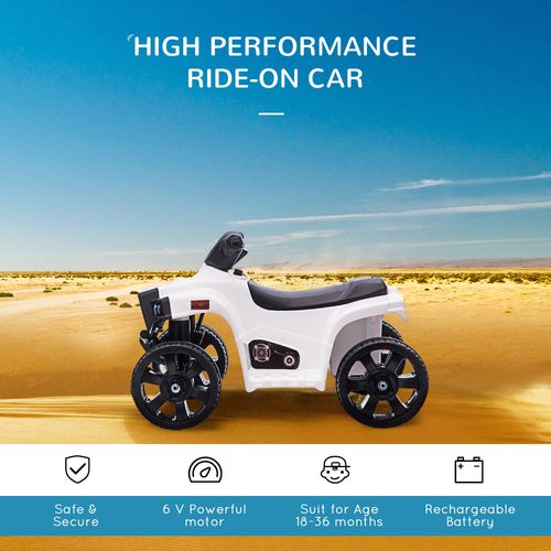 Electric Kids ATV Fun Ride-On Car for Toddlers 18-36 Months - Black