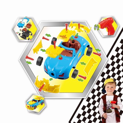Rev Up Imagination: SOKA Take Apart Racing Car STEM Kit for Budding Engineers!