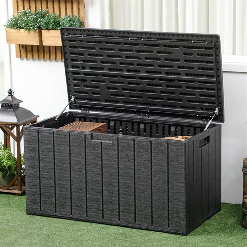 Ultimate 366L Rolling Outdoor Storage Box - Durable & Easy-Move Design