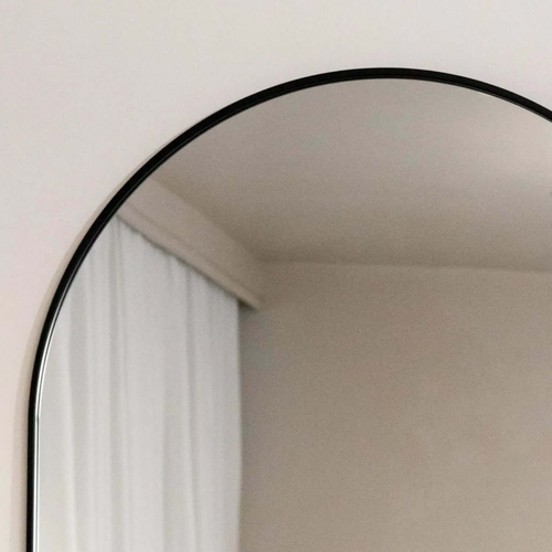 Akiko Black Arched Metal Mirror - Elegance in Every Reflection, 180cm x 105cm