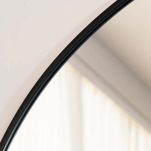 Akiko Black Arched Metal Mirror - Elegance in Every Reflection, 180cm x 105cm